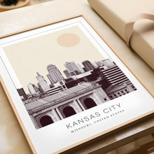 Kansas City Poster Print, Kansas City Travel Poster, Kansas City Minimalistic Wall Art, Kansas City, Missouri, United States 1868246564