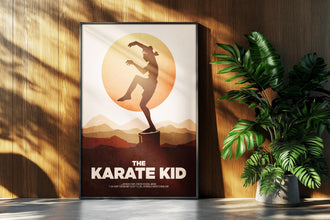 Karate Kid Movie Poster 80s Martial Arts Minimalist Print Retro Vintage Minimalism Wall Art Gift 1344295359