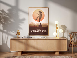 Karate Kid Movie Poster 80s Martial Arts Minimalist Print Retro Vintage Minimalism Wall Art Gift 1344295359