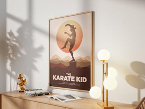 Karate Kid Movie Poster 80s Martial Arts Minimalist Print Retro Vintage Minimalism Wall Art Gift 1344295359