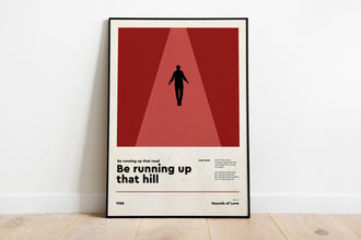 Kate Bush - Running Up That Hill  - Digital File - Lyrics Poster 1335930888