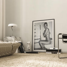 Kate Moss Toilet Print, Kate Moss Bathroom Black and White Wall Art, Vintage Print, Photography Prints, Museum Quality Photo Art Print 4308016045