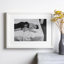 Kate Moss and Johnny Depp Print, Kate Moss Black and White Wall Art, Vintage Print, Photography Prints, Museum Quality Photo Art Print 4308015536