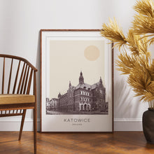 Katowice Poster Print, Katowice Travel Poster, Katowice Minimalistic Wall Art, Katowice, Poland 1882436639