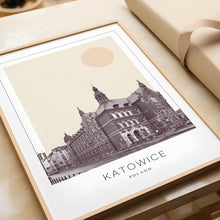 Katowice Poster Print, Katowice Travel Poster, Katowice Minimalistic Wall Art, Katowice, Poland 1882436639