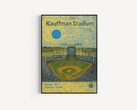 Kauffman Stadium Poster, Royals Poster, Minimalist, Helvetica, Mid-Century Modern, Baseball Art, Baseball Stadium Poster, Kansas City Royal