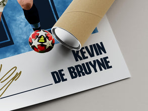 Kevin De Bruyne Football Poster Manchester Soccer Art Print 4392578687