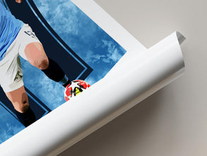 Kevin De Bruyne Football Poster Manchester Soccer Art Print 4392578687