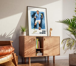 Kevin De Bruyne Football Poster Manchester Soccer Art Print 4392578687