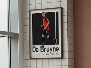 Kevin De Bruyne Poster, Belgian Footballer Print Sport Poster 1543045676