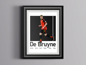 Kevin De Bruyne Poster, Belgian Footballer Print Sport Poster 1543045676