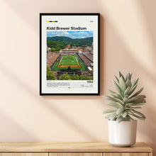 Kidd Brewer Stadium Poster Appalachian State Mountaineers NCAA Art