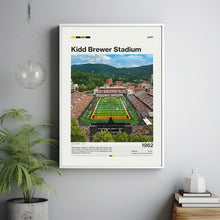 Kidd Brewer Stadium Poster Appalachian State Mountaineers NCAA Art
