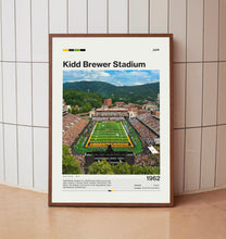 Kidd Brewer Stadium Poster Appalachian State Mountaineers NCAA Art