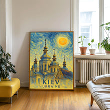 Kiev Poster Print, Kiev Travel Poster, Kiev Van Gogh Style Wall Art, Kiev, Ukraine