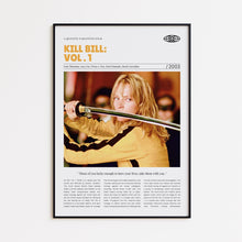 Kill Bill Vol. 1, Quentin Tarantino, Retro Movie Poster, Custom Movie Poster 4421172750