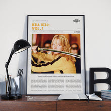 Kill Bill Vol. 1, Quentin Tarantino, Retro Movie Poster, Custom Movie Poster 4421172750