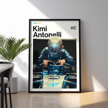 Kimi Antonelli Poster, Antonelli Mercedes Wall Art, Framed Mercedes F1 Print, Motorsport Grand Prix Decor, Car Racing Artwork 4366339873