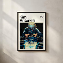 Kimi Antonelli Poster, Antonelli Mercedes Wall Art, Framed Mercedes F1 Print, Motorsport Grand Prix Decor, Car Racing Artwork 4366339873