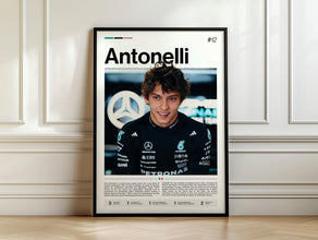 Kimi Antonelli Poster, Racing Art Print, Sports Wall Decor, Antonelli Racing Champion 4454239783