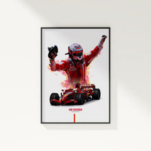 Kimi Raikkonen Ferrari Poster F1 Wall Art 1733687270