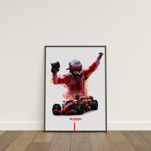 Kimi Raikkonen Ferrari Poster F1 Wall Art 1733687270