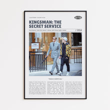 Kingsman The Secret Service, Matthew Vaughn, Retro Movie Poster, Custom Movie Poster 4421169772