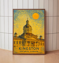 Kingston Poster Print, Kingston Travel Poster, Kingston Van Gogh Style Wall Art, Kingston, Ontario, Canada