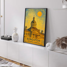 Kingston Poster Print, Kingston Travel Poster, Kingston Van Gogh Style Wall Art, Kingston, Ontario, Canada
