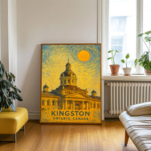 Kingston Poster Print, Kingston Travel Poster, Kingston Van Gogh Style Wall Art, Kingston, Ontario, Canada