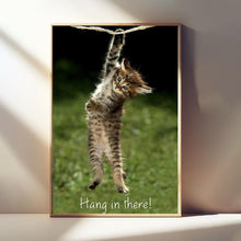 Kitten, Hang In There, Motivational Poster, Canvas Print, Encouragement Wall Art 1873825770