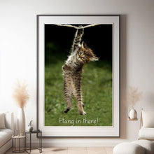 Kitten, Hang In There, Motivational Poster, Canvas Print, Encouragement Wall Art 1873825770