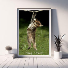 Kitten, Hang In There, Motivational Poster, Canvas Print, Encouragement Wall Art 1873825770