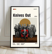 Knives Out Movie Poster, Mid-Century Modern Art, Minimalist Movie Print 4444539778