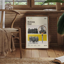 Knives Out Poster, Mid Century Modern Knives Out Movie Poster, Retro Movie Print, Modern Vintage Movie Posters 4371059386