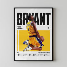 Kobe Bryant #8 Poster Black Mamba Basketball Wall Art