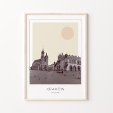 Kraków Poster Print, Kraków Travel Poster, Kraków Minimalistic Wall Art, Kraków, Poland 1882437861