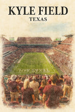 Kyle Field Watercolor Poster  Texas A&M Stadium Wall Art 4410242526