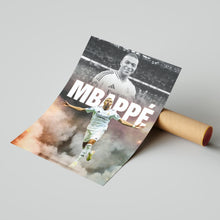 Kylian Mbappe Football Poster Real Madrid Football Art Print 4396416918
