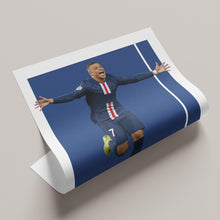 Kylian Mbappe Football Poster, Minimalist Soccer Wall Art, Mbappe Celebration Print, Modern Sports Decoration 1462684628