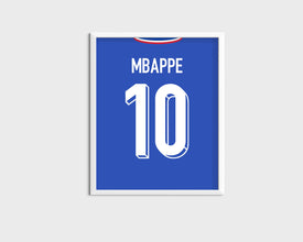 Kylian Mbappe France Jersey Poster Football Star Art Sport Poster 1737229444