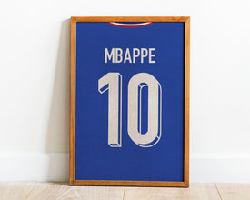 Kylian Mbappe France Jersey Poster Football Star Art Sport Poster 1737229444