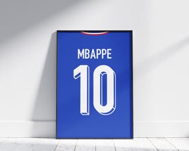 Kylian Mbappe France Jersey Poster Football Star Art Sport Poster 1737229444
