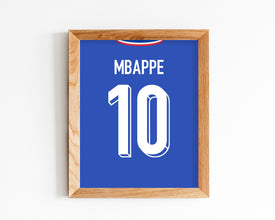 Kylian Mbappe France Jersey Poster Football Star Art Sport Poster 1737229444
