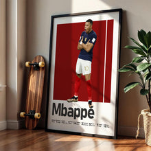 Kylian Mbappe France Soccer Art, Football Striker Print, Sporty Wall Decor, Fan Gallery Art 1474472274