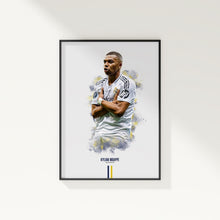 Kylian Mbappe Real Madrid Poster La Liga Football Wall Art 1765147436