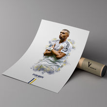Kylian Mbappe Real Madrid Poster La Liga Football Wall Art 1765147436