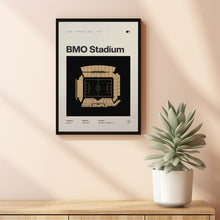 LAFC Poster, Los Angeles BMO Stadium Soccer Print, Mid Century Modern Football Poster,-F13GDB