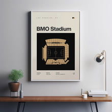 LAFC Poster, Los Angeles BMO Stadium Soccer Print, Mid Century Modern Football Poster,-F13GDB