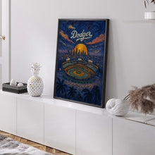 LA Dodgers Poster, Los Angeles Dodger Stadium Print, Modern Baseball Poster, Sports Bedroom Wall Art, Minimalist Home Decor, Birthday Gifts 1